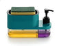 3-in-1 Soap Dispenser with Sponge Holder & Pump – Smart Sink Organizer