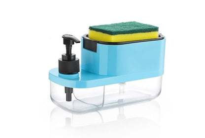 3-in-1 Soap Dispenser with Sponge Holder & Pump – Smart Sink Organizer