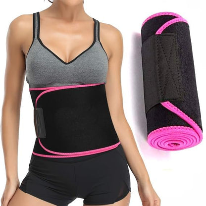 Weight lose belt fat lose belt pet kam karne ki belt patla hone ka belt sweat slim belt hot belt yoga belt ,exercise belt tummy trimmer belt for both men & women (Free size,Pack of 1 )