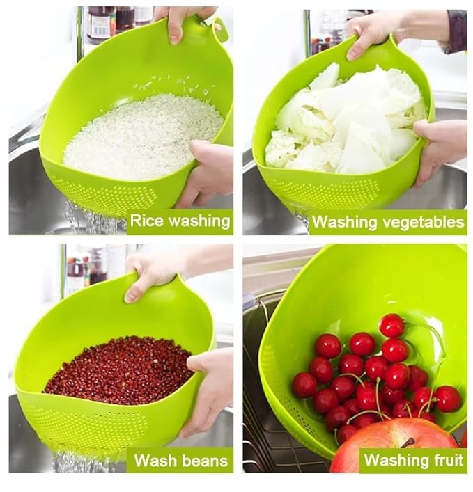 Rice & Fruits Washing Bowl with Handle