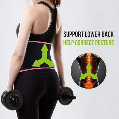 Weight lose belt fat lose belt pet kam karne ki belt patla hone ka belt sweat slim belt hot belt yoga belt ,exercise belt tummy trimmer belt for both men & women (Free size,Pack of 1 )