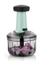 Stysol 1000ml large quick manual push chopper for onion,chilly,vegetables with stainless steel blades