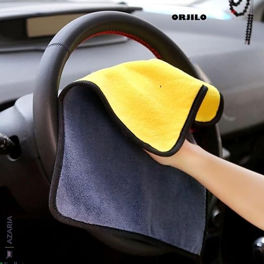 ORJILO 5 PCS Microfiber Car Duster Kit Interior & Exterior Car Cleaning Detailing Tool Scratch & Lint Free, Pollen Removing Extendable Long Handle Duster for Car & Motorcycle car (Car Duster Kit)