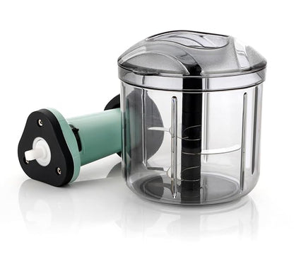 Stysol 1000ml large quick manual push chopper for onion,chilly,vegetables with stainless steel blades