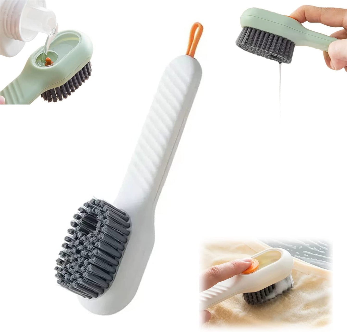 Automatic Liquid Shoe Cleaning Brush with Built-in Soap Dispenser