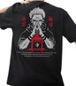 Men Graphic Print Round Neck Cotton Blend Black T-Shirt