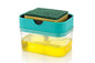 Skortix Soap Dispenser /Soap Pump Dispenser and Sponge Holder With 1 Cleaning Sponges For Kitchen